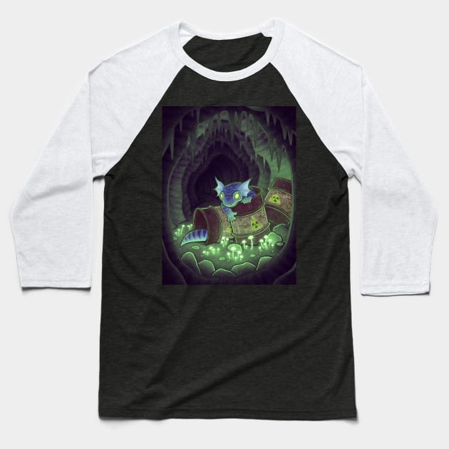 Radioactive Geckos Baseball T-Shirt by DoomedDreamer